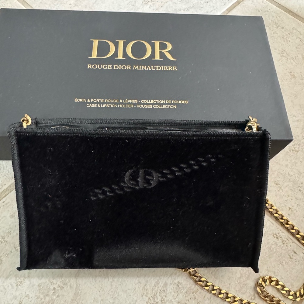 Dior Black and Gold Minaudière - Picture 2 of 10